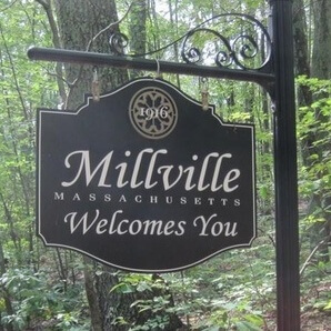 Millville, Massachusetts Welcomes You sign