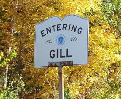 Entering Gill, Massachusetts sign